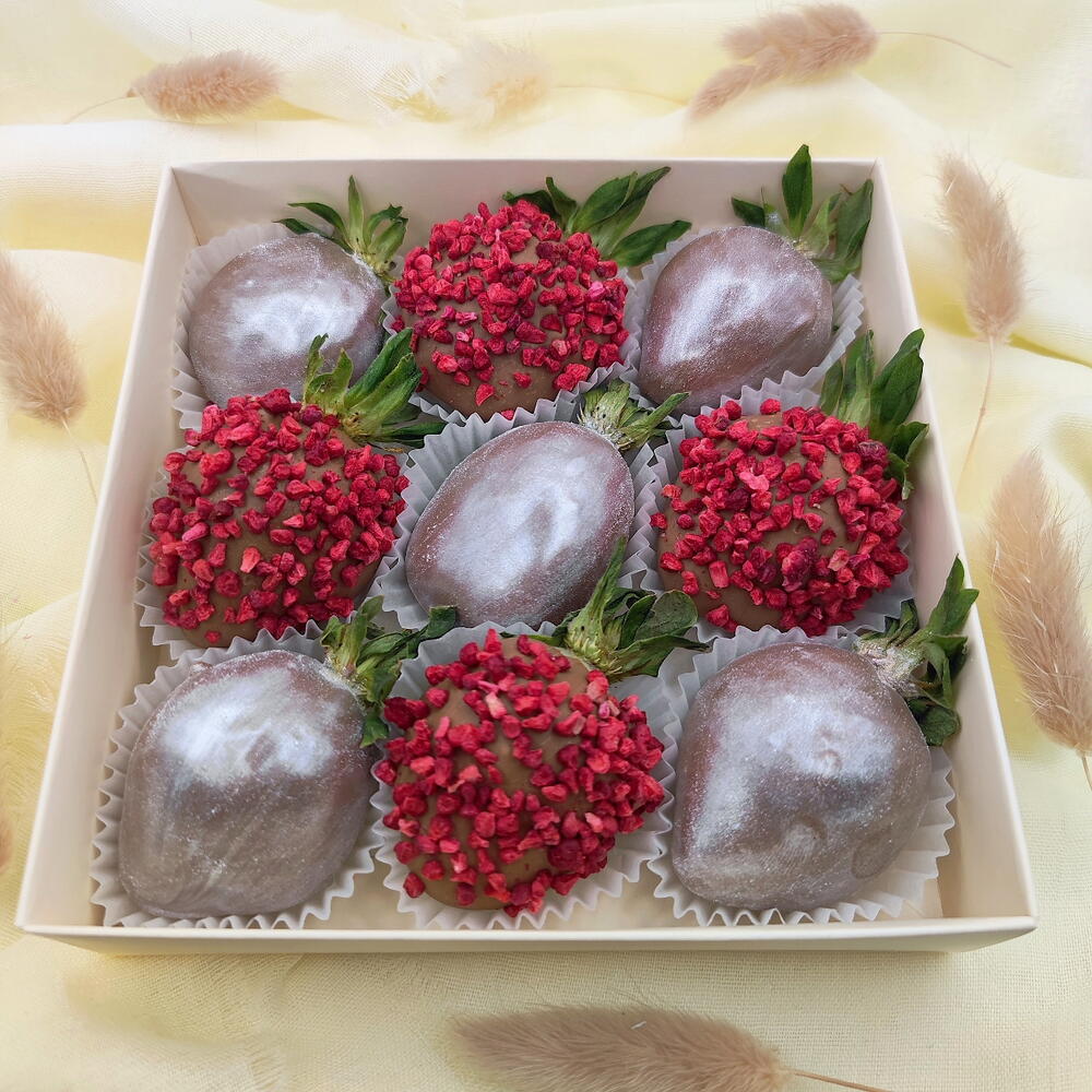 Клубника в шоколаде 9-12* ягод🍓 "Набор 13" сублимировая малина клубника - фото 3