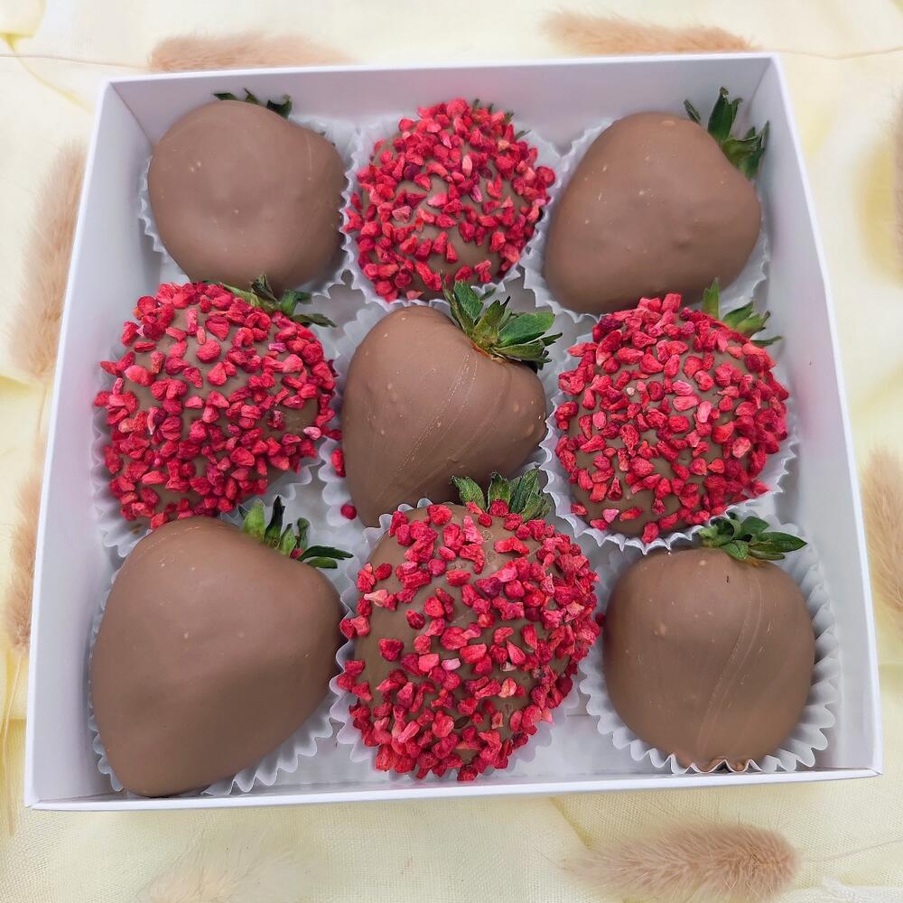 Клубника в шоколаде 9-12* ягод🍓 "Набор 16" сублимировая малина клубника - фото 2