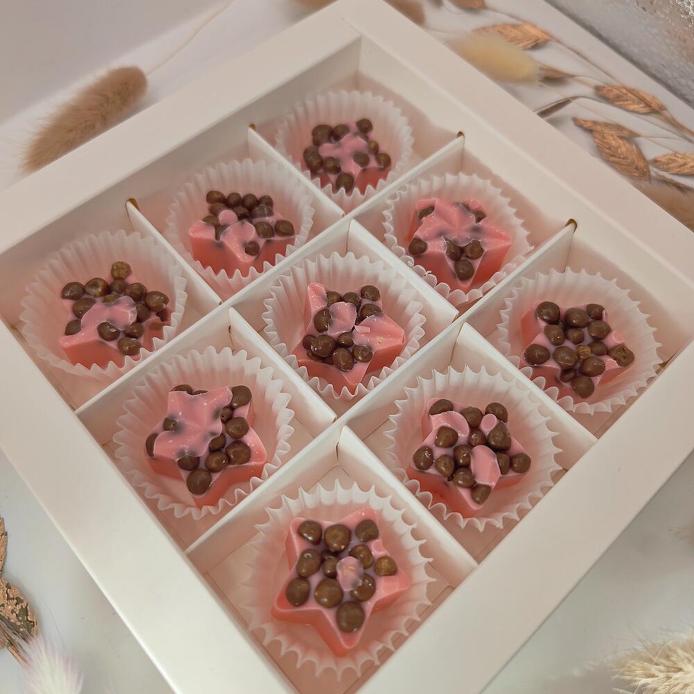 Шоколадные конфеты 9 шт с шоколадными рисовыми шариками - фото 4