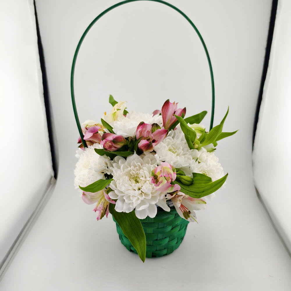Мини корзинка с цветами