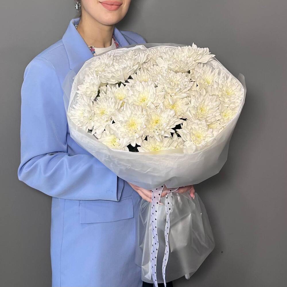 Mono Bouquet of 7 White Lace Chrysanthemum Stems — September 1 — photo 5