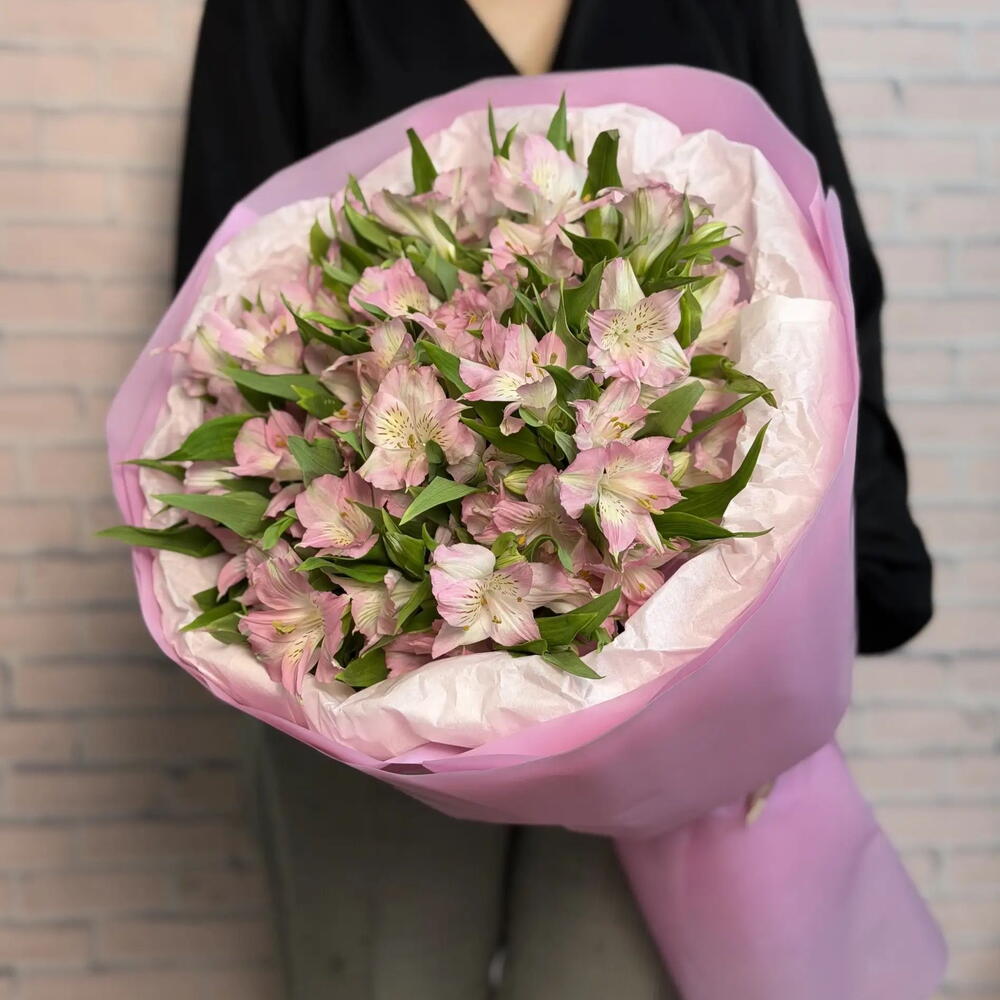 Pink Alstroemeria Bouquet — September 1 — photo 1