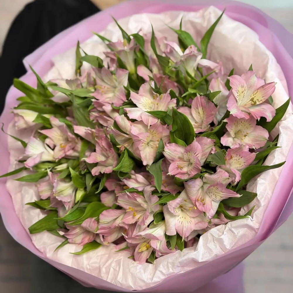 Pink Alstroemeria Bouquet — September 1 — photo 3