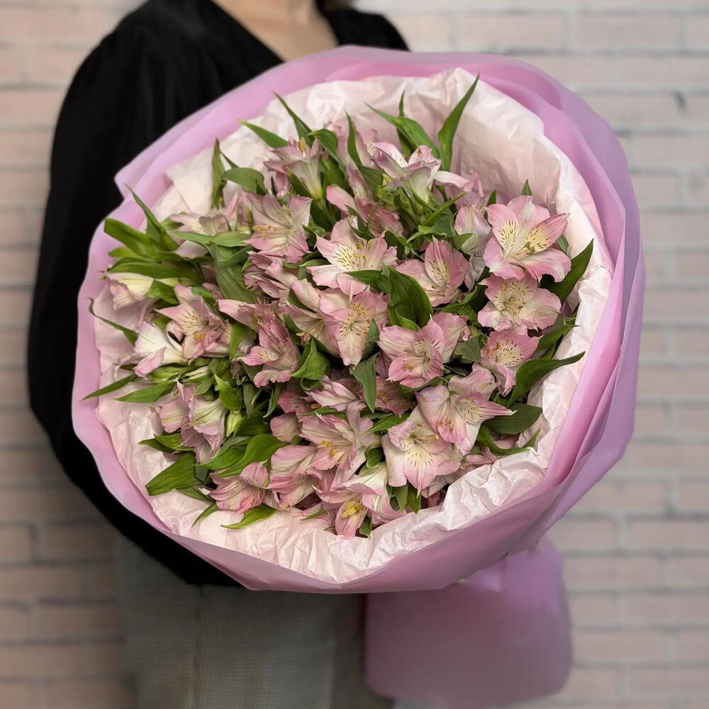 Pink Alstroemeria Bouquet — September 1 — photo 6